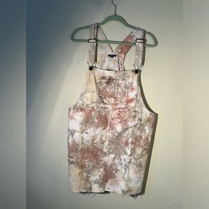 Wild Fable Neutral Pastel Tie Dye Overall Dress